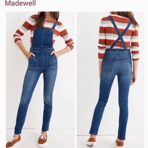 Madewell | Skinny Overalls Santiago Wash Denim Blue Jeans Long Pants J9203 S